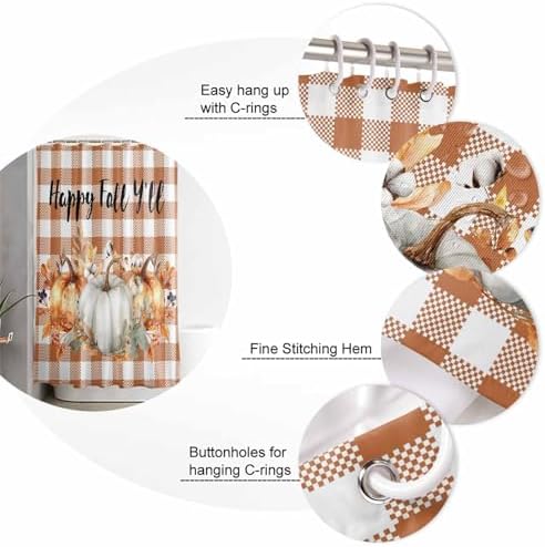 Happy Yall 4 Piece Shower Curtain Set with Rugs