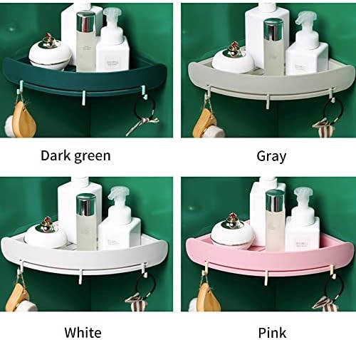 Shower Caddy Corner Shelf Organizer Green