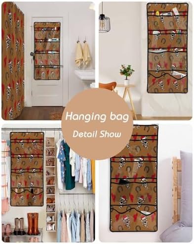 Shower Curtain with Mesh Organizer and Hooks
