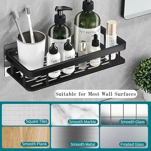 Shower Caddy 3-Pack Aluminum Bath Organizer with Soap Holder