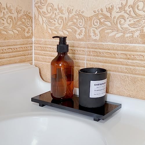 Pedestal Soap Stand Black Multiuse Holder