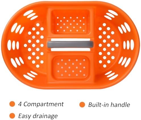 Large Shower Caddy 2PC Set - Durable Portable Organizer for Bathroom Dorm