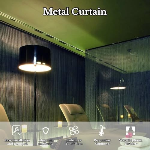 Aluminum Chain Curtain 90x214 for 5cm Divider