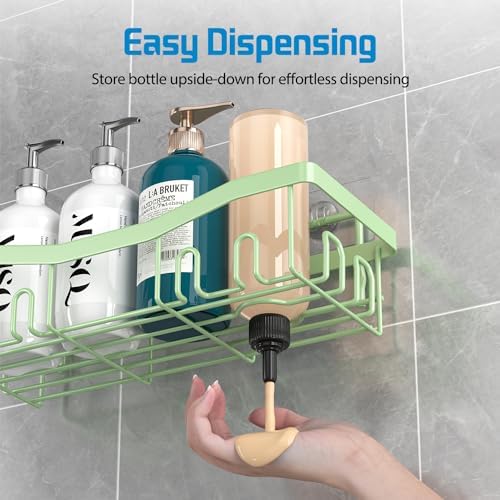 Youvip Adhesive Shower Caddy 5 Pack Set Green
