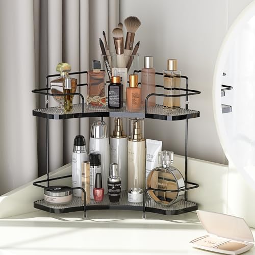 FOLLOWIN 2 Tier Bathroom Corner Organizer