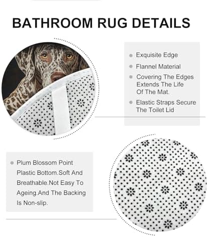 4PCS Halloween Witch Cat Halloween Leopard Dog Bathroom Set