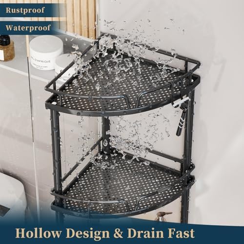 Consumest Corner Shower Caddy Stand 3 Tier