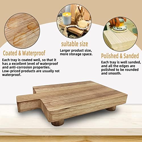 Handmade Wooden Tray for Soap and Bath Bottles