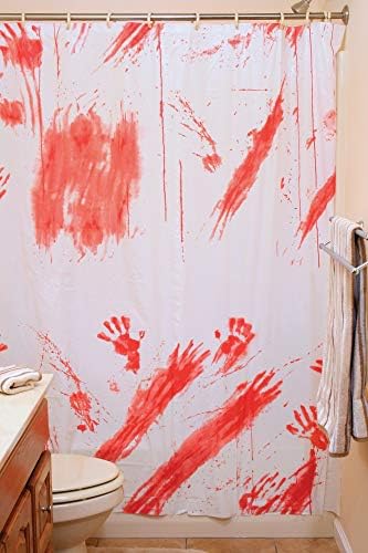 Bloody Shower Curtain 70x72 Fun World