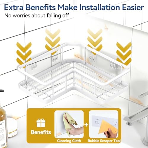 Yasonic Corner Shower Caddy Organizer 3-Pack