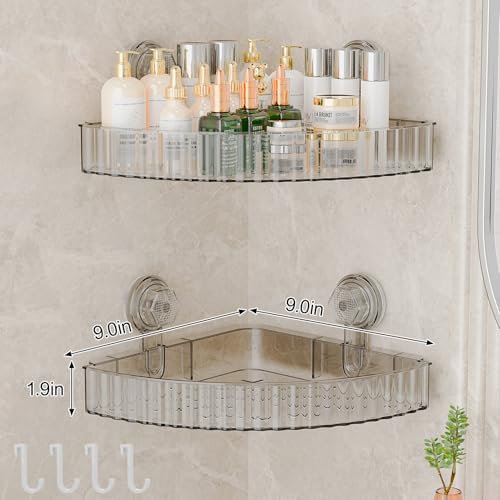 Ankoox Corner Shower Caddy Suction Cup Organizer