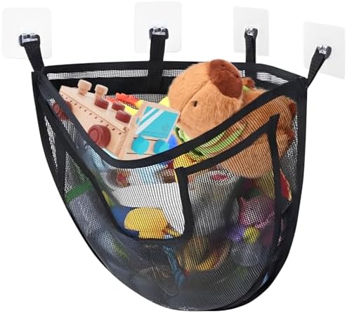 Abizarch Bath Toy Storage Corner Mesh Organizer