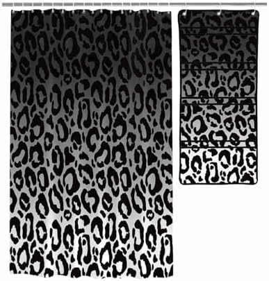 Singingin Shower Curtain with 10 Pockets Organizer Set