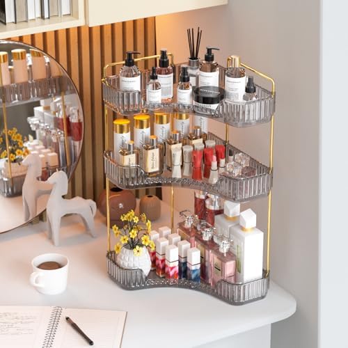 GTI 3 Tier Corner Bathroom Organizer Gray