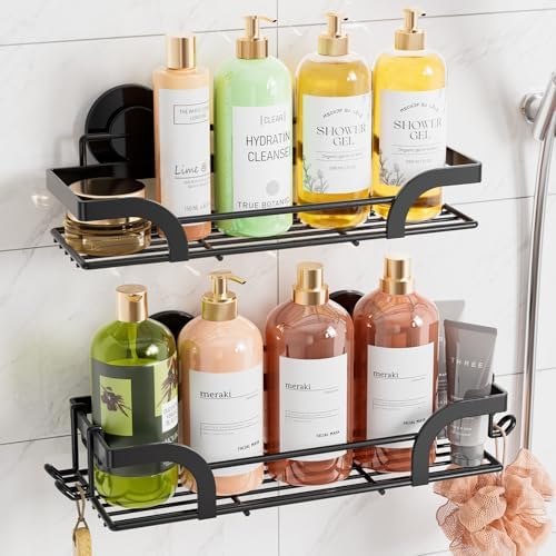 TAILI Shower Caddy Suction Cup 2 Pack Heavy Duty Organizer