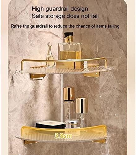 Dark Green Corner Shower Caddy Organizer Shelf