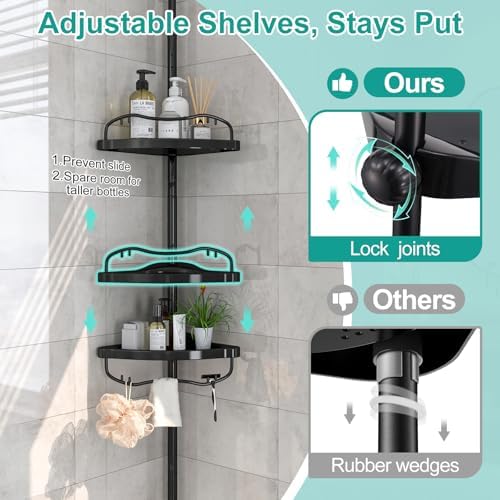 Corner Shower Caddy with 4-Tier Shelves