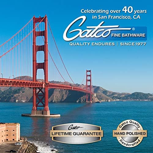 Gatco 1461 Elegant Shower Shelf 19 Inch Satin Nickel