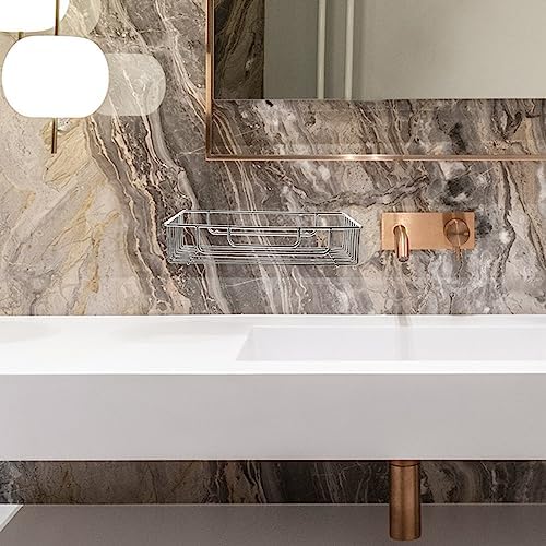 Alipis Wall Mounted Shower Organizer Storage Shelf for Bathroom