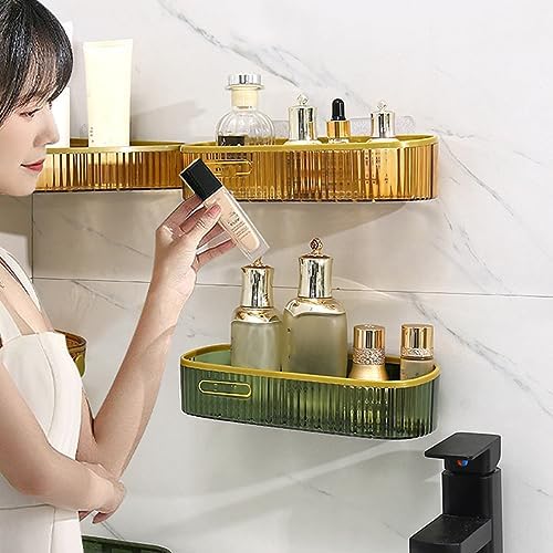 Septpenta Corner Shower Shelf Suction Cup Wall Mount Organizer