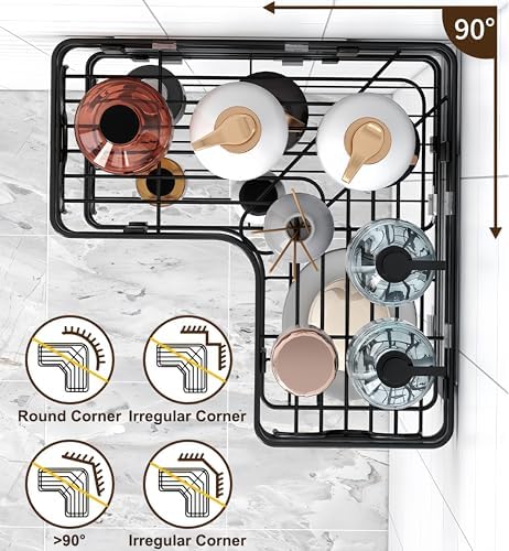 3 Pack Corner Shower Caddy Rustproof No Drilling Stainless Steel