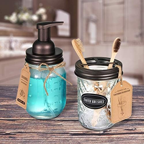 Amolliar Foaming Soap Dispenser Rustic Farmhouse Style