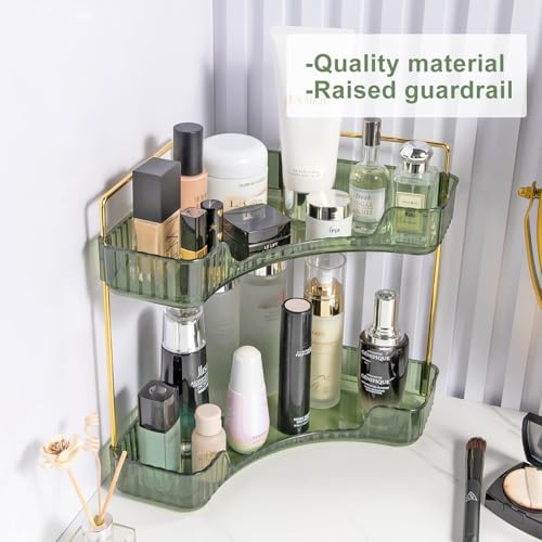Corner Bathroom Countertop Organizer with 2 Tiers