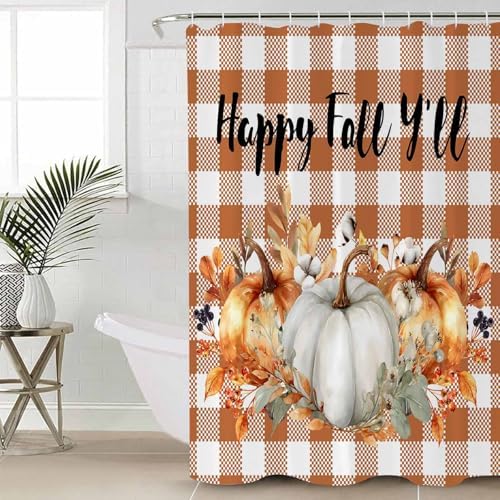 Happy Yall 4 Piece Shower Curtain Set with Rugs