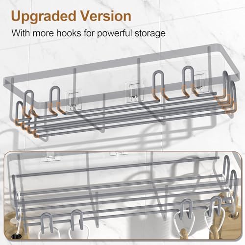 2025 New Adhesive Shower Caddy 2 Pack Grey
