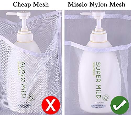 MISSLO Hanging Mesh Shampoo Shower Organizer with Rotatable Hanger