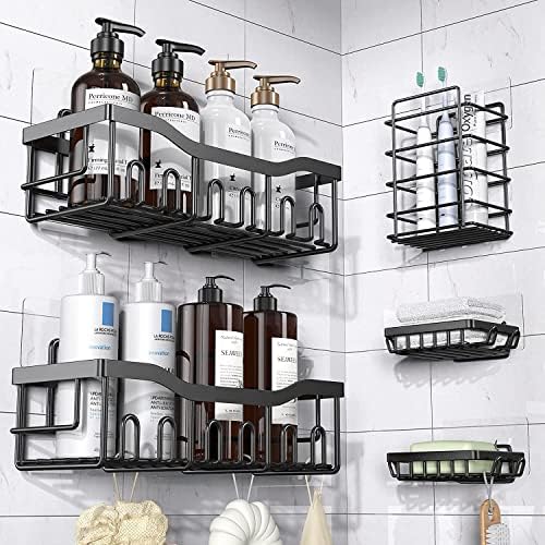 Murasakina 14PCS Strong Shower Caddy Adhesive Replacement Hooks