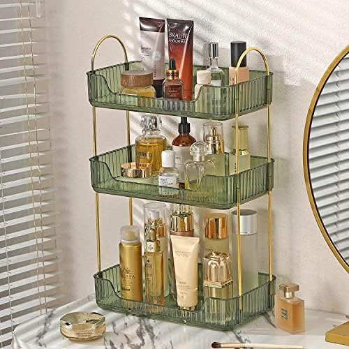 Bathroom Counter Organizer 3 Tier Green