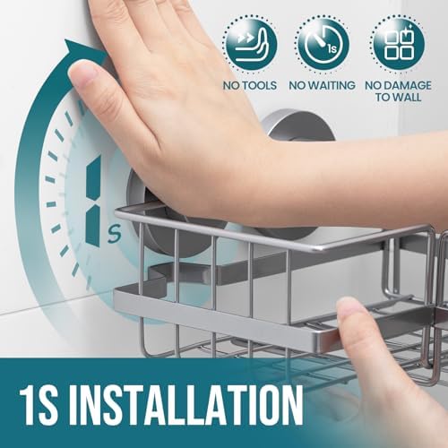 TAILI Corner Adaptive Suction Cup Shower Caddy 2 Pack