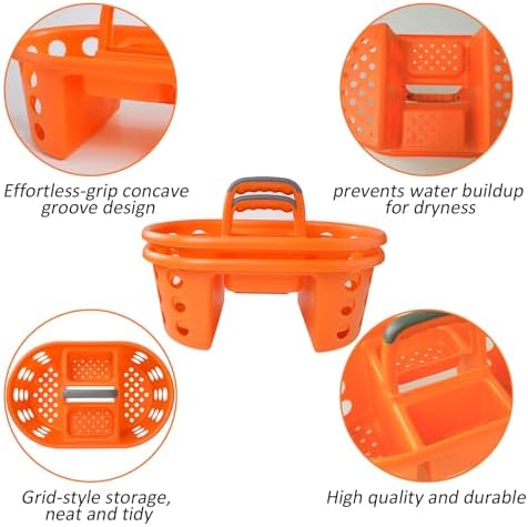 Large Shower Caddy 2PC Set - Durable Portable Organizer for Bathroom Dorm