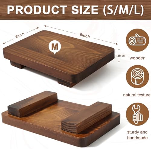 Wood Riser Pedestal Stand 9x6 for Kitchen Sink Decor