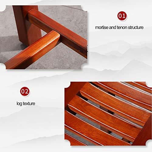 Wooden Spa Bench with Non-Slip Waterproof Design