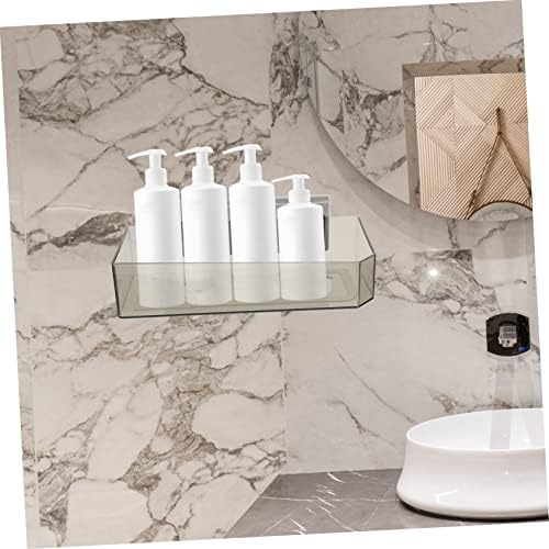 Brightfufu Door Organizer Wall Sticking Shelf Bathroom Shower Rack No Drill Decorative Storage Stands Easy Install