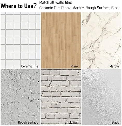 2-Pack Glass Corner Shower Shelves Drill Free Installation