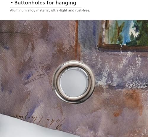Classic Watercolor Shower Curtain 72x78 Inches