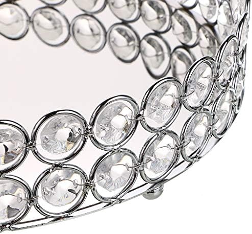 Hipiwe Crystal Makeup Tray with Mirror