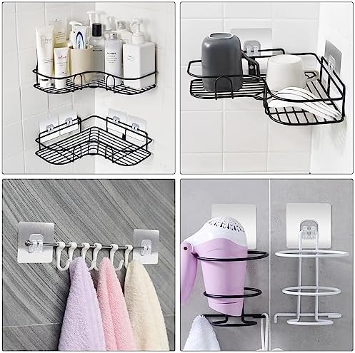 Murasakina 14PCS Strong Shower Caddy Adhesive Replacement Hooks