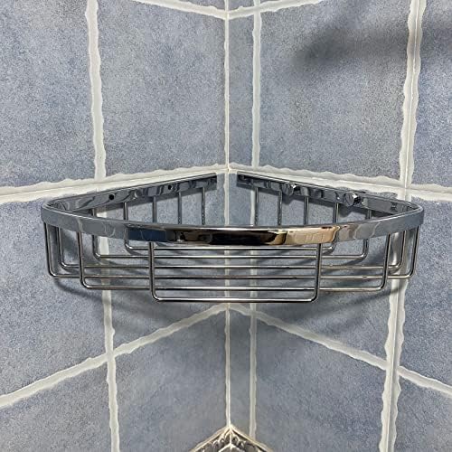Classic Shower Corner Basket with Brass Polished Chrome