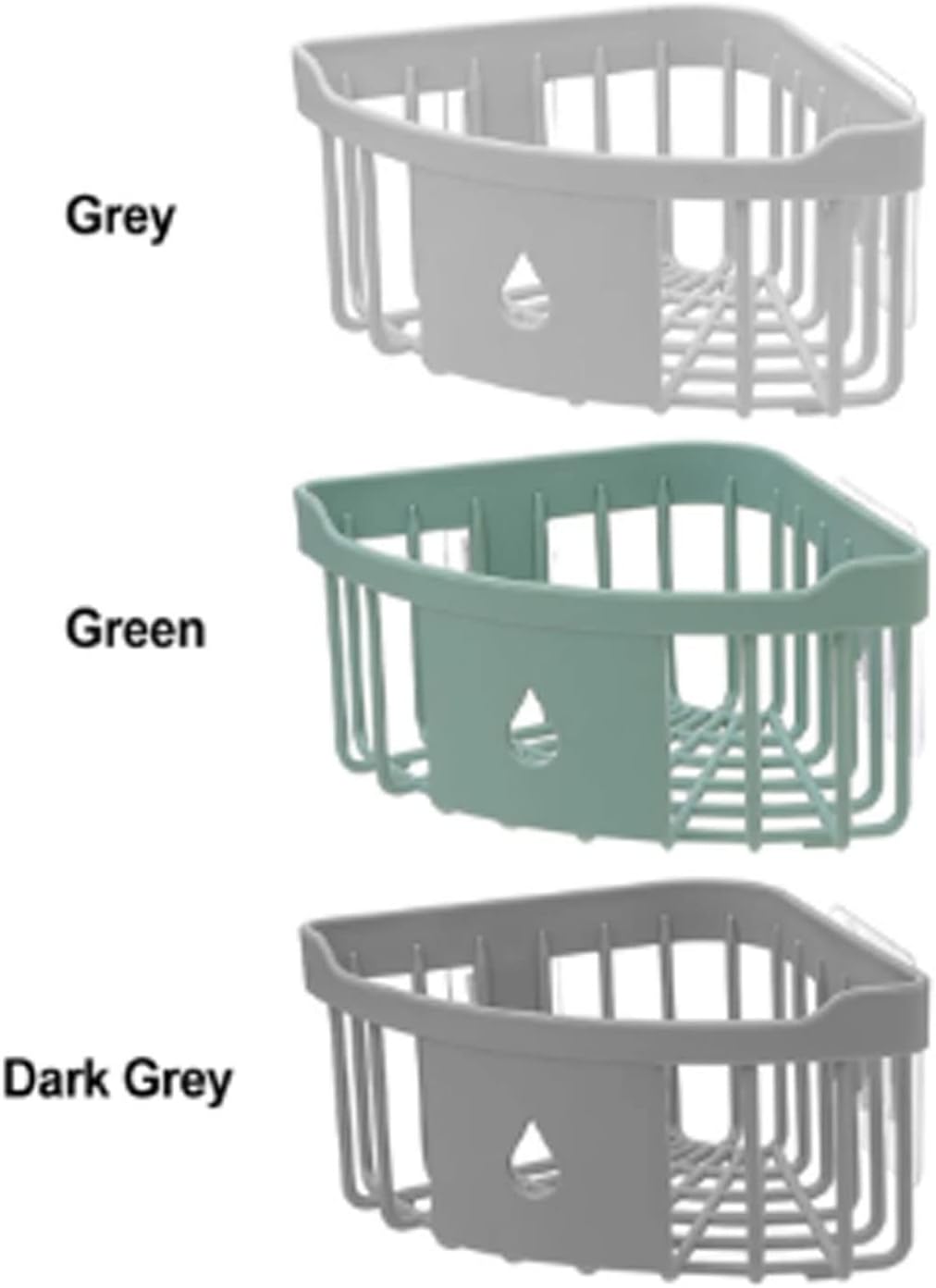 Holder Basket Shower Organizer Wall Mounted Storage Rack for Bathroom and Kitchen