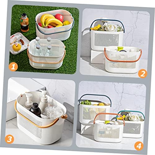 ABOOFAN Plastic Storage Basket for Bathroom and Pantry