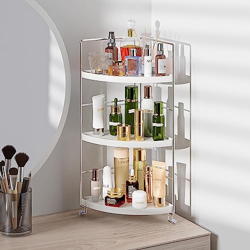 3-Tier Corner Spice Rack Organizer for Kitchen and Bathroom