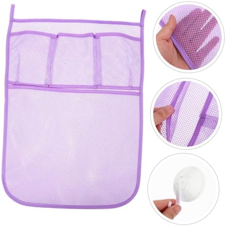 2pcs Bath Toy Mesh Organizer Breathable Hanging Storage for Tub