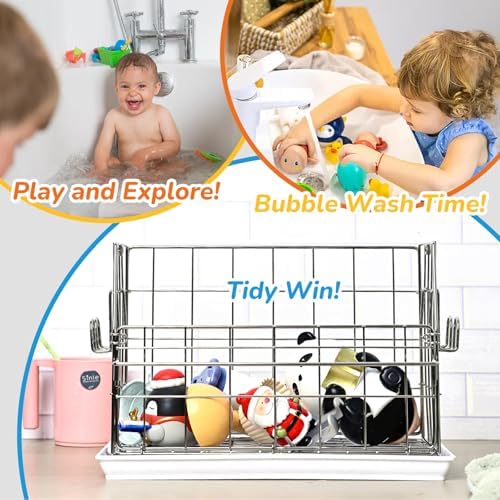 Umimile 304 Stainless Steel Bath Toy Organizer