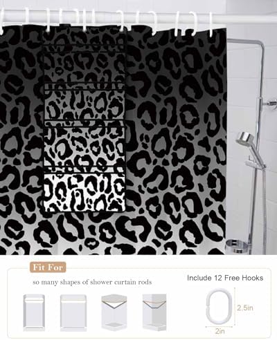 Singingin Shower Curtain with 10 Pockets Organizer Set