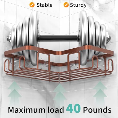 Moforoco Adhesive Corner Shower Caddy 3 Pack