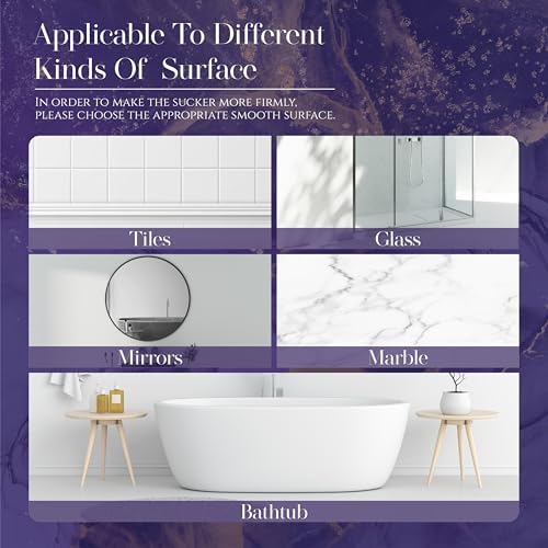 Sharlovly Shower Steamer Tray Blue - Upgrade Shower Steamer Holder with Big Suction Cup